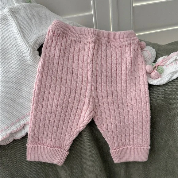 Hartstrings Baby White and Pink Knit Set - Picture 9 of 9